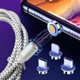 thumbnail image 1 of ziyahi 360 Degree Rotating Phone Charging Cord Connector Set Mobile Charging Cable 3pcs Connectors, 1 of 8