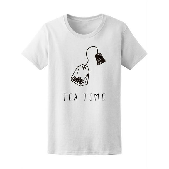 Tea Time Teabag Doodle Tee Women's -Image by Shutterstock