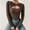 Coffee, variant on Oplxuo Women's Long Sleeve Sexy Cut Out T-Shirt Ribbed Knit Twist Front Slim Fit Tee Tops Pullover Sweaters