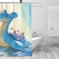 thumbnail image 4 of Shower Curtain Cartoon Art Bath Shower Curtains with 12 Hooks, Waterproof Washable Polyester Bathroom Home Decor Set 72x72 Inch, Plastic, 4 of 8
