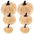 thumbnail image 4 of 6pcs Artificial Pumpkin Decorations Halloween Fake Pumpkins Fall Harvest Pumpkin Props, 4 of 8