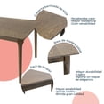 thumbnail image 2 of MESA DE COMEDOR 180X90 MADEIRA CHAPA NOGAL, 2 of 8