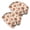 Cat Strawberry Bow, variant on 2PCS Stretch Knit Skull Beanie, Hip-Hop Style, Unisex, Lightweight,Cat Paw Print Orange Pattern