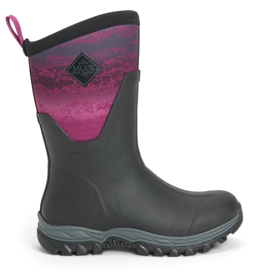 Muck Women's Arctic Sport II Mid, Black/Magenta Digi Fade Print
