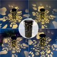 thumbnail image 3 of Animal Solar Lanterns Creative Outdoor Hanging Lights Solar Retro Solar Hollow Projection Lamp Smart Solar Projection Lamp for Pathway, 3 of 9