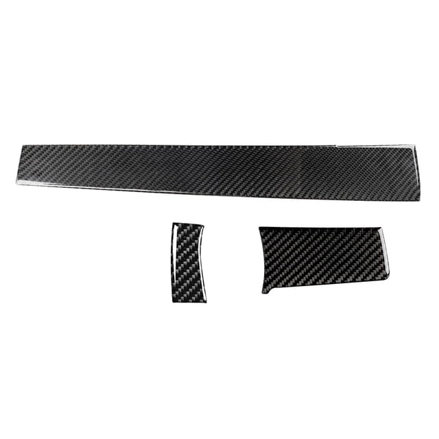 3Pcs RHD Carbon Fiber Car Dashboard Center Console Cover For Honda Civic 10th Gen 2016-2021