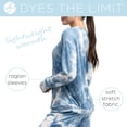 thumbnail image 3 of Hello Mello Dyes The Limit Lounge Top and Pants, 2-Piece Pajama Set, Blue Large/X-Large (Women's), 3 of 7