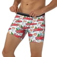 thumbnail image 3 of Disketp Watercolor Red Truck And Fir Tree Men's Boxer Briefs Men’s Underwear Boxer Briefs for Men, 3 of 7