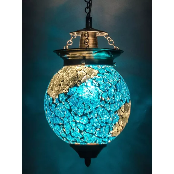 CLASSICO TRADING COMPANY Turkish Moroccan Hanging Mosaic Pendant Chandelier