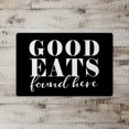 thumbnail image 2 of Creative Products Good Eats Found Here Black 27x18 Floor Mat, 2 of 2