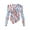 American Flag Zebra Stripe, variant on Cherry Blossom Print Asymmetrical Tops Women Going Out Long Sleeve Crop Top Shirts 2025 Slim Fit Ruched Y2k Clothes Plus Size, M