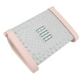 thumbnail image 4 of Reposapiés ergonómico ajustable en altura para debajo del escritorio, con textura de masaje y rodillo para oficina, color rosa, 4 of 14