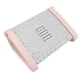 thumbnail image 4 of Reposapiés debajo del escritorio Taburete ergonómico ajustable en altura 6 con textura de masaje y rodillo para oficina rosa, 4 of 14