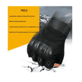 thumbnail image 4 of Guantes Tácticos Militares Sin Dedos Para Motocicleta Talla M: 7.5-7.9 pulgadas Belug Negro, 4 of 5