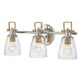 thumbnail image 3 of Easton 3 - Light Polished Nickel And Heritage Brass Contrastingfinishes Farmhouse / Industrial Incandescent Steel, 3 of 10