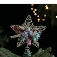 thumbnail image 6 of MOQIN 10-Inch Natural Star with Pinecones,Christmas Tree Star Topper Pine Picks Red Berry Bow Christmas Treetop Decoration with Spring Support for Holidays Indoor Festive Party Home Ornament, 6 of 8