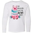 thumbnail image 3 of Inktastic My Oma and Opa Love Me Beary Much with Cute Bear Long Sleeve Youth T-Shirt, 3 of 5