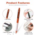 thumbnail image 1 of Maytalsory 6pcs Plastic Retractable Gel Pens Durable Ink For Smooth Writing 0.5mm Quick Dry Gel Ink Pen 1Set, 1 of 6