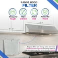 thumbnail image 2 of Range Hood Filter Replacement 11.60” x 11.22” BPQTAF S99010316 Fits Broan Range Hood Filter - Aluminum Mesh Hood Vent Filter - Filters Air Entering Kitchen Stove Overhead Exhaust Fan Vent (2-Pack), 2 of 6