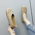 thumbnail image 5 of Sngxgn Comfortable Flats Shoes Women, Slip On Ballet Flats for Women, Casual Women's Flats for Walking(Beige,40), 5 of 7