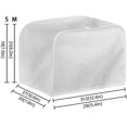 thumbnail image 2 of 2 Slice Toaster Dust Covers Long Slot Decorative Lotus Print Kitchen Bread Maker Covers Stain Resistant Appliance Cover, 2 of 8
