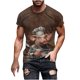 thumbnail image 1 of Camisetas de Manga Corta para Hombre Imprimir Casual Camiseta de Cuello Redondo, Camisetas de Manga Corta para Hombre Casual, 1 of 5
