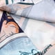 thumbnail image 5 of Camisas De CompresióN Para Hombre Hombres Primavera y verano Casual Solapa Estampado de un solo pecho Vacaciones en la playa Manga corta Camisa de vacaciones al libre (White, S), 5 of 7