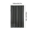 thumbnail image 3 of LiUMX Sheer Voile Window Curtains | Semi-Transparent Gauze Panel | Solid Color Rod Pocket Design | Light Filtering Privacy | 100x130cm | Modern Living Room & Bedroom Decor, 3 of 5