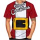 thumbnail image 1 of Camiseta con escote para hombre Patrón impreso en 3D de Navidad Manga corta Pompotops  oipoqjl2337, 1 of 4