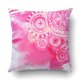 thumbnail image 1 of Funda de Almohada ABPHQTO Acuarela Rosa con Garabatos Redondos Blancos y Mandalas 45x45 cm, 1 of 2