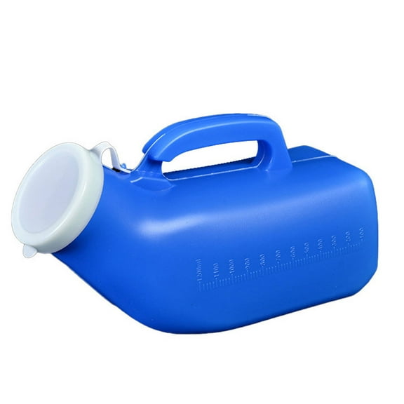 XIRQI Urinals for Men one Piece Blowing Urinals for Men Spill Proof Nighttime Lid Equipped Portable toilet 2000ML