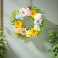thumbnail image 6 of Colorful Easter Egg Wreath with Grapevine Base for Door and Wall Decoration, Indoor Outdoor Use (Green,1Pcs, B), 6 of 6