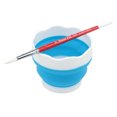 thumbnail image 3 of Creative Mark Collapsible Paint Brush Water Cup 10oz Capacity - Durable & Leak-Proof, Space-Saving Design, Ideal for Artists, Travel, Plein Air Painting, Mural Painters, Studio Use, 3 of 5