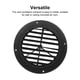 thumbnail image 3 of Cubierta de rejilla de ventilación de aire, cubierta de ventilación de conducto de salida para RV, yate, accesorios para barcos, ventilación Accesorios para vehículos recreativos negro  keine Fahne Sidaley VI014993-01B, 3 of 6