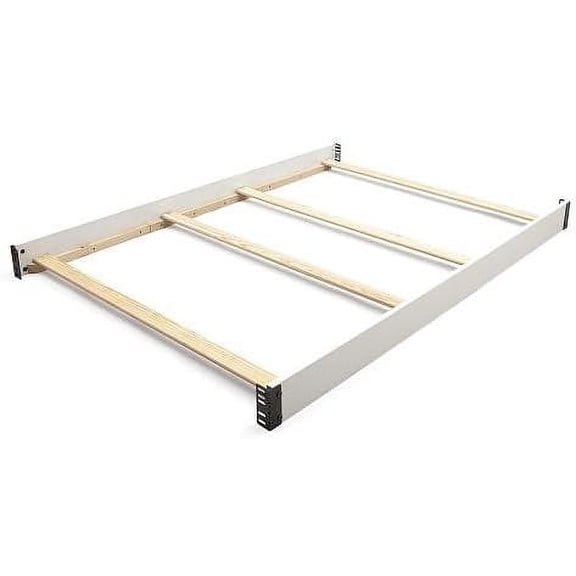 Full-Size Conversion Kit Bed Rails for Serta Aberdeen, Adelaide, Ashland, Banbury, Barrett, Bethpage, Fairmont, Fall River, Fernwood & Mid-Century Modern Lifestyle 4-in-1 Cribs (Bianca White)