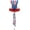 Patriotic Star Top Hat, variant on PMU 10in Pre-Inflated Patriotic Top Hat American flag Balloon with Stick, 4th of July Balloons, Independence Day Decorations, Patriotic Decorations,USA Mylar Balloons, Red White Blue, (1/Pkg) pkg/1