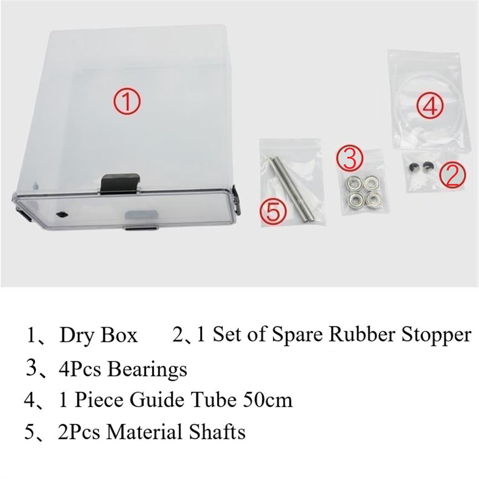 3D Printer Accessory, Filament Storage and Dryer Box with Mount Rack, Moisture-proof Sealed, Large-Capacity, Suit for 1.75mm Coil