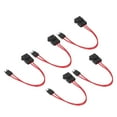 thumbnail image 4 of Conector de portafusible para automóvil, 5 piezas tipo mini cuchilla portafusibles para automóvil extensión de cable de conector resistente para vehículo atm 20a 16awg con, 4 of 7