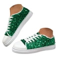 thumbnail image 3 of Women's Glitter Sparkly Sneakers Lace up Lightweight Comfortable Fashion Casual Walking Shoes, 3 of 7