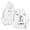 11-White372, variant on Women's Dual Side Graphic Print Hoodie Baggy Fit Goth Street Long Sleeve Sweat Pullover
