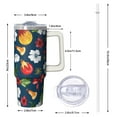 thumbnail image 2 of Holiday Winter Snowman 30oz Christmas Tumbler Stainless Steel Coffee Cup, Insulated Travel Mug with Handle and Straw, Gift for Adults, 2 of 5
