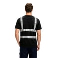 thumbnail image 5 of Urbanix High Vis Shirts for Men Reflective Quick Dry Neon Short Sleeve T Shirt Breathable Cool Fluorescent Top for Night Riding Black XL, 5 of 7