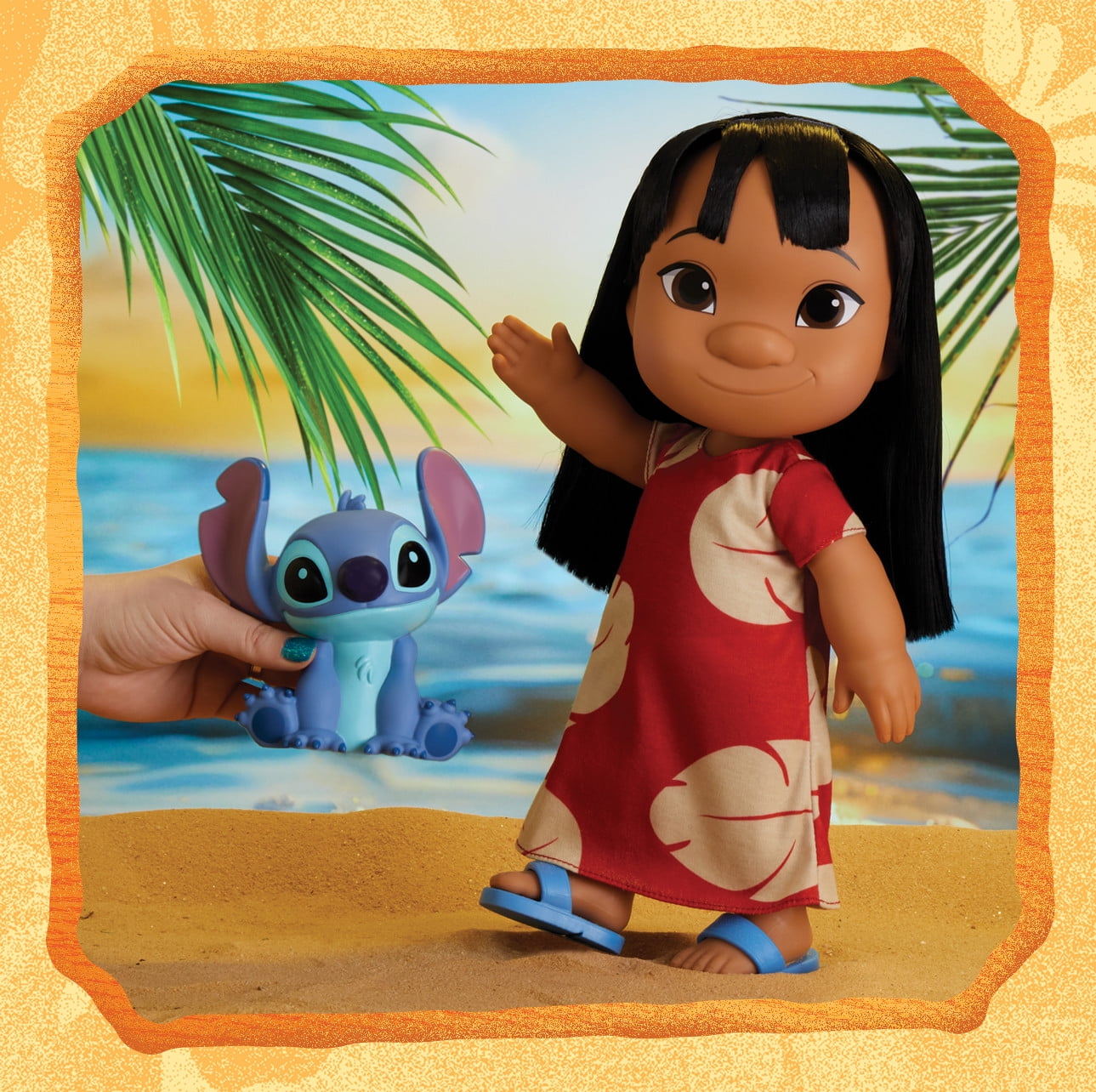 Disney Lilo & Stitch 14-inch Poseable Lilo Doll with 5-inch Stitch Figure, Collectible Toys, Toy for Fans, Girls, Boys, Kids, Ages 3 and up