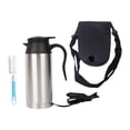 thumbnail image 2 of Hervidor de agua para coche, hervidor de agua para viaje en camión, 750 ml, portátil, con bolsa para taza, calentador de agua para camión, hervidor de 24 V, 2 of 10
