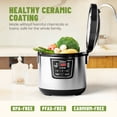 thumbnail image 6 of MOOSUM 20 Cup Cooked (10 cup uncooked) Rice Cooker with 8 Functions, Healthy Cooking Ceramic Coating Pot, Removable Inner Coverwith Steamer, Silver, 6 of 6