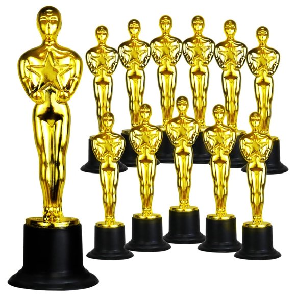 Award Trophy GiftExpress, paquete de 12 unidades, 6 unidades de oro, para la ceremonia de premiación
