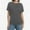 Gray, variant on Womens Casual T Shirts Dolman Short Sleeve Shirts Boat Neck Ruched Tops Summer Lightweight Clothes