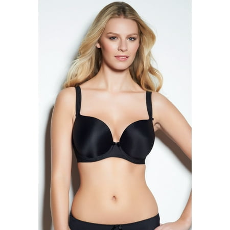 Freya BLACK Deco Underwire Plunge T-Shirt Bra  US 30J  UK 30GG