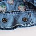 thumbnail image 3 of FTsdfkl Pet Clothes, Dog Jeans Jacket, Cool Blue Denim Coat Small Medium Dogs Lapel Vests, Puppy T-Shirt Comfort and Cool Apparel for Small Medium Dogs Cats,Strawberry Design,XL, 3 of 8