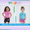 thumbnail image 3 of Disney Lilo & Stitch Angel Ribbed T-Shirt and French Terry Shorts Outfit Set Toddler to Big Kid, 3 of 5